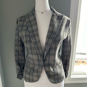 Amanda & Chelsea Gray Pattern Jacket Size XS